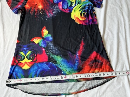 Plus Size Women Tunic Long Tops Tee Ladies Casual Loose Boho T-Shirts Blouse 2X - Bild 8 von 9