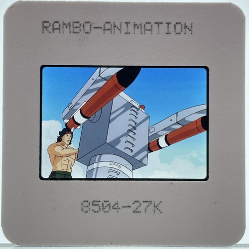 35mm Publicity Slide Rambo Animated The Force of Freedom TV Show #1