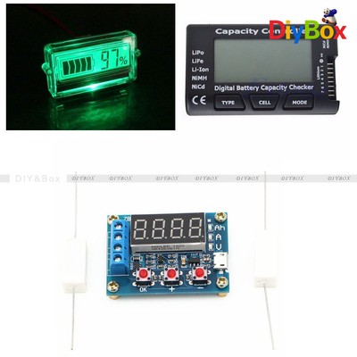 Digital 18650 Li-ion Lithium 7 Lead-acid Waterproof LCD Battery Capacity Tester
