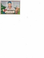 1952 TOPPS CARD #135 DIXIE HOWEL, CINCINNATI REDS