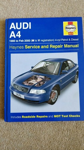 AUDI A4 1995 to 2000 (M -V) Haynes Workshop Manual (Hardback)