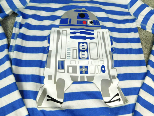 Hanna Andersson Pajamas Boys 12 Star Wars C3PO 3 Piece Set Shorts Organic Cotton - Picture 3 of 5