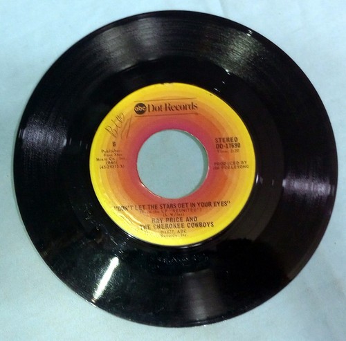 Ray Price: Different Kind of Flower / Don't Let The Stars Get In Your Eyes 45RPM - Picture 2 of 2