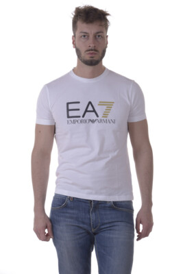 Emporio Armani EA7 T-Shirt Sweatshirt Man White 3YPTE9PJ78Z 1100 Sz L MAKE OFFER