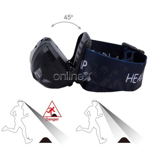 Linterna Frontal LED USB Recargable Impermeable 800 Lúmenes Entrega 24-48H a4394 - Imagen 4 de 6