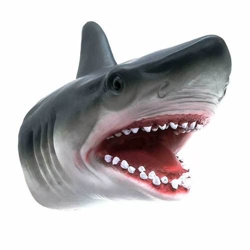 Handmade Stretchy Shark-Head Shark Hand Puppet Soft Animal Gloves Baby Kids Toys - Picture 15 of 15