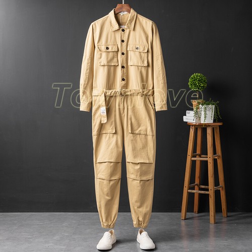 Herren Latzhose Overall Freizeithose Overall Strampler Hose Performance Kleidung - Bild 3 von 20