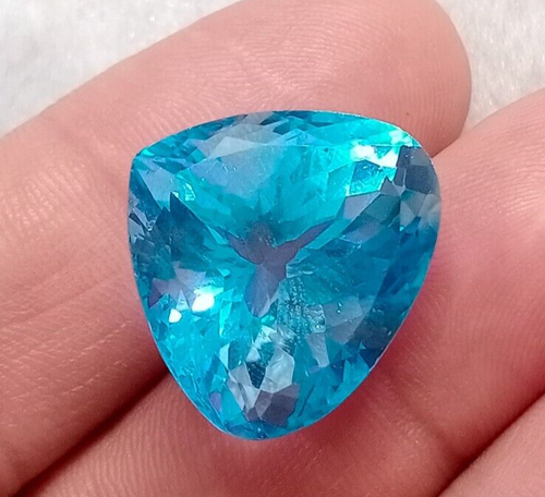40.50 Carat Natural Swiss Blue Topaz Top Luster Loos Gemstone From Brazil - Picture 5 of 9