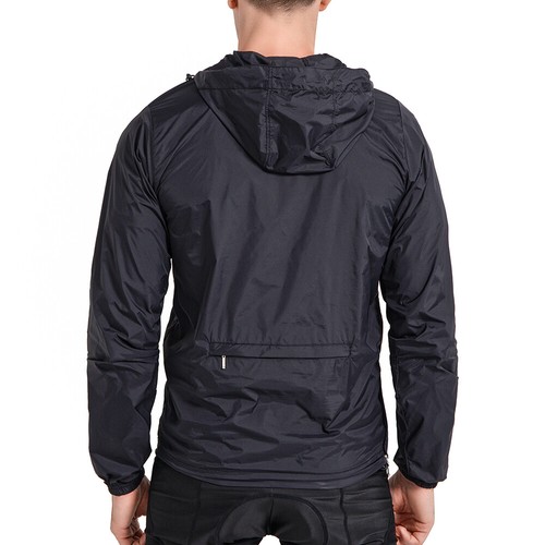 WOSAWE Windproof Hooded Cycling Jacket MTB Mountain Bike Ride Jacket Sportswear - Picture 14 of 21