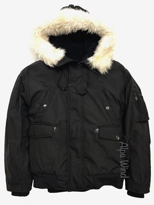 NEW Coach Men's Winter Jacket Size-XL Short Parka Black | eBay