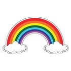 Rainbow Happiness Peace Clouds Sky Cute Colorful Positive Vibes vinyl sticker