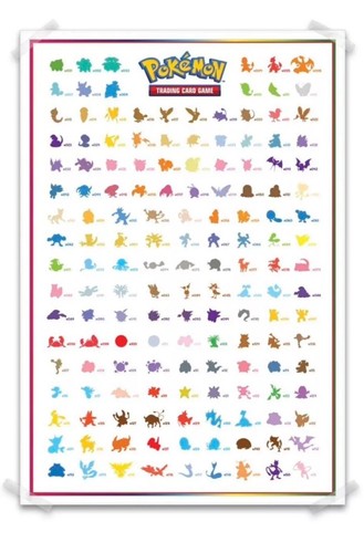 Pokemon 151 Poster Collezione Con Starter Tutti I Promi 151 Pokemon - 第 1/4 張圖片