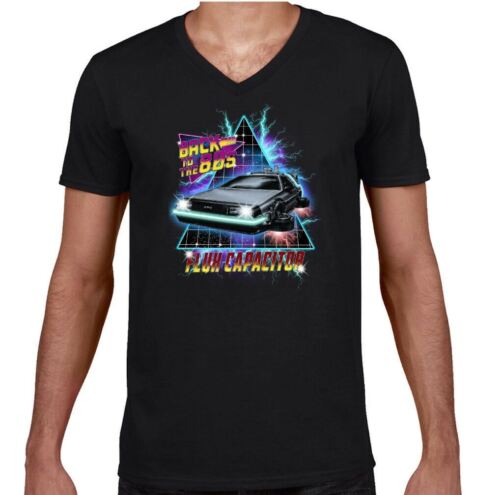 Back to the Future T-Shirt Mens Flux Capacitor Funny Retro 80's Movie DMC Car - Picture 13 of 17