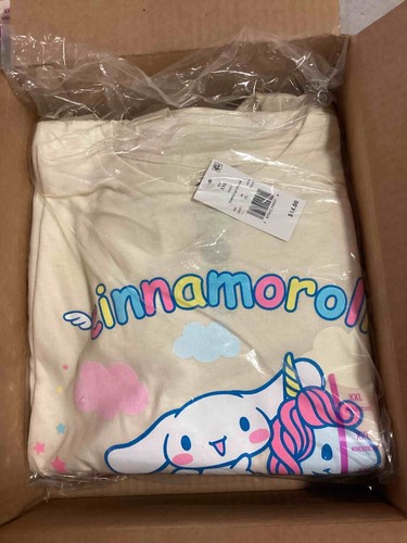 Large Sanrio Cinnamoroll Beige Graphic T-Shirt Bunny & Unicorn - Picture 3 of 3
