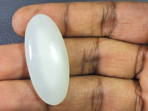 38Cts. Natural moonstone Oval Cabochon loose Gemstone 18X41X9MM - Picture 2 of 9