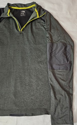 The North Face Extreme Durability 1/4 Zip Pullover Mens Medium Green FlashDry-XD - Picture 2 of 9