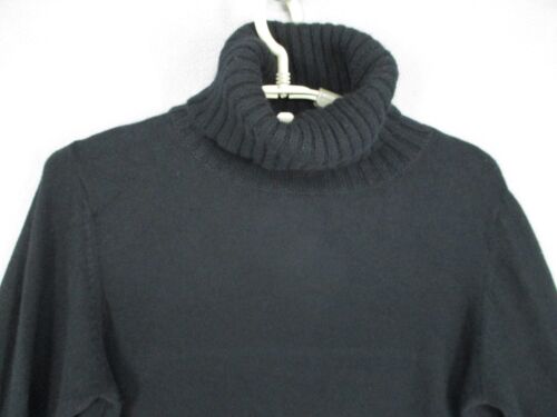Sonya Hopkins Dress Womens Small Black Cashmere Turtle Neck Long Sleeve Designer - Picture 2 of 19
