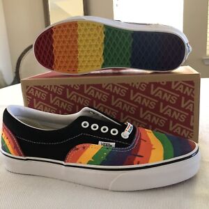 Vans Era Rainbow Drip Shoes Men's Size 