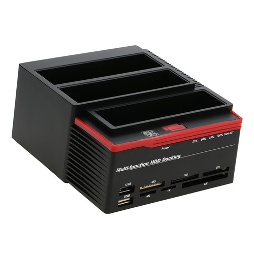 2.5"3.5" USB3.0 HDD Hard Drive Docking Station Reader OTB/OTC H6D9 - Afbeelding 3 van 12