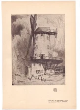 1908 Frederick Vango Burridge Mill in Wirral Harlech Castle North Devon bridge