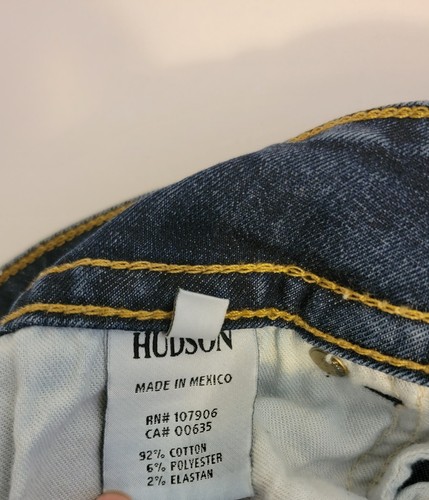 Hudson Signature Bootcut  Womens Size 28 Blue Denim Mid Rise Jeans Pre-owned  - Picture 7 of 10