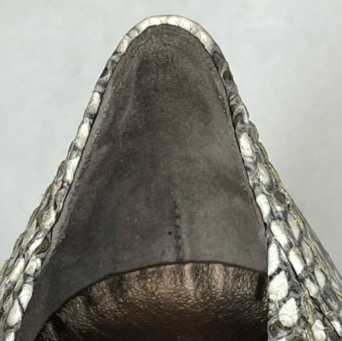 AGL Women’s Shoes Snakeskin Embossed Leather Pumps US Size 8 Made In Italy - Picture 18 of 24
