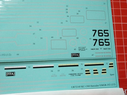 UpRise Decals UR72145 - DECAL KC-130J Hercules Marines, with stencils 1/72 - Picture 5 of 6