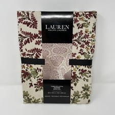 Ralph Lauren Autumn Fall Leaves Tablecloth Cotton 60x120 Nappe Mantel, Rectangle