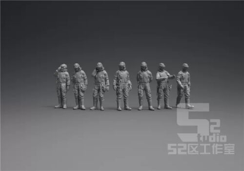 1/72 Wartung Bodenbesatzung Modellhangar Arbeitssoldaten ca. 30mm - Bild 5 von 8