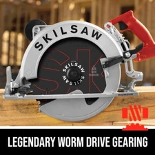 SKILSAW SPT70WM-01 15 Amp 10-1/4" Magnesium SAWSQUATCH Worm Drive Circular Saw