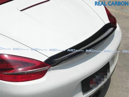 Alerón trasero de carbono real para Porsche Cayman S GTS 981 2013-16 - Imagen 5 de 10
