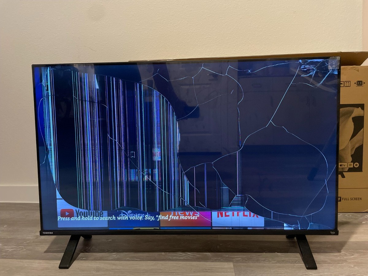 Cracked 4K Toshiba Fire Tv (43C350LU) | eBay Cracked 4K Toshiba Fire Tv (43C350LU) | eBay