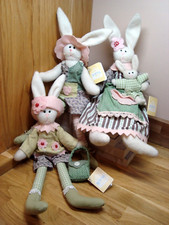 BNWT 3x Vintage BOYDS BEAR HOME COUNTRY COLLECTION Easter Rabbits