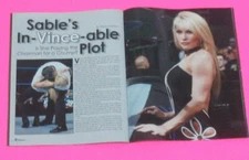 WWE Magazine December 2003 Sable Strong WWF Diva story The Rock + double Poster