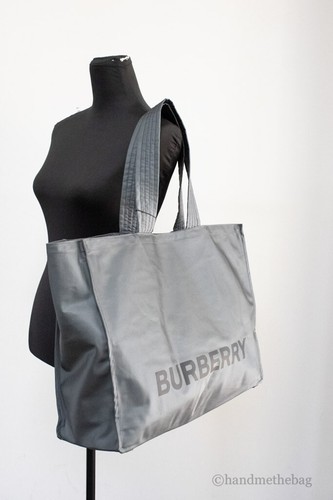 Burberry Tasche Handtasche Trench Anthrazit Grau XL Nylon Econyl - Bild 2 von 9