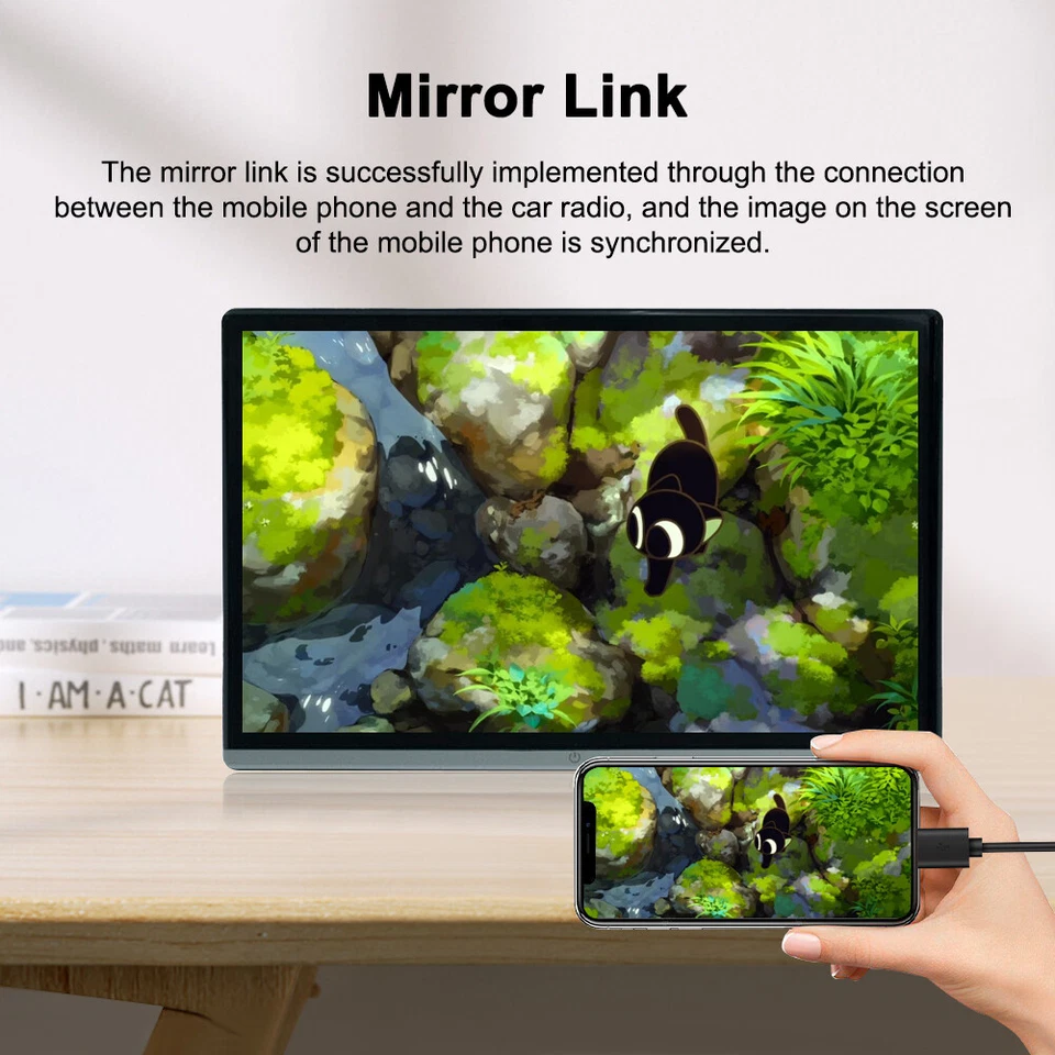 13.3"HD Car Headrest Monitor Video Player Android 11 Multimedia Player BT Music - Image 3 of 4