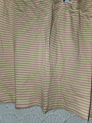 Womens Blouse Terra and Sky 2X (20/22) Yellow Ivory Orange Stripes New with Tag - 第 4/6 張圖片