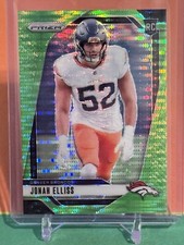2024 Panini Prizm Jonah Ellis Green Pulsar Prizm RC #356 Denver Broncos Rookie