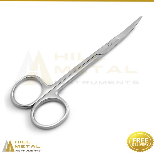 Iris Scissors Curved 4.5" Dental Veterinary Surgical Pro New Instruments - Picture 2 of 3