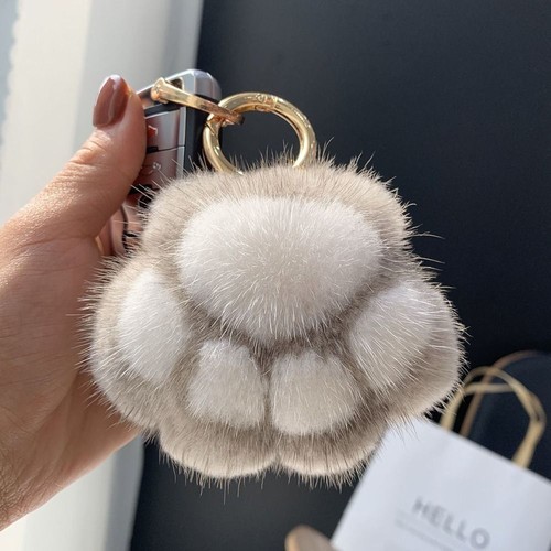 Cute Doll Cat Paw Keychain Animal Paw Couple Keychain Valentine's Day - Picture 7 of 27