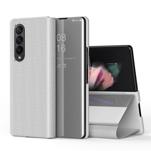 For Samsung Galaxy Z Fold 4 5G Mirror Flip Phone PU Leather Case Stand Cover - Zdjęcie 17 z 18
