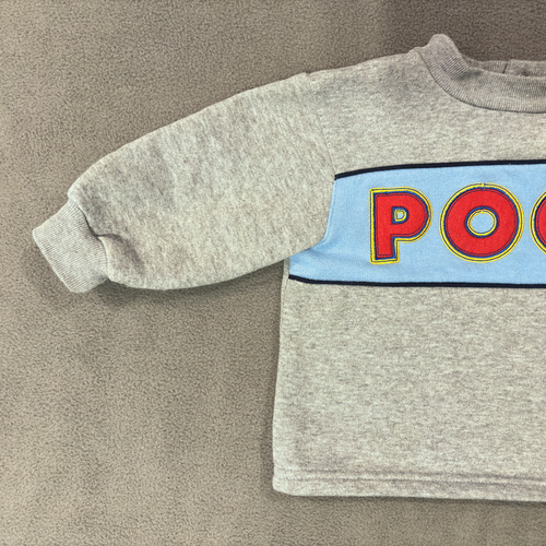 Vintage Disney Baby Winnie The Pooh Embroidered 18 Months Gray Sweater - Picture 3 of 11