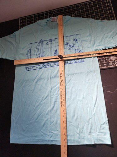 Vintage Hawaii Single Stitch T Shirt SIGNAL USA Size L Blue Woolworths Deadstock - Picture 8 of 10