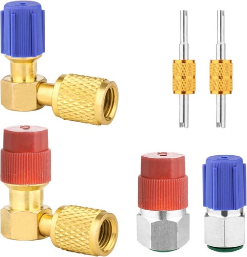 R12 to R134A AC Fitting Conversion Adapter Kit Quick Silver Straight New - 第 1/7 張圖片