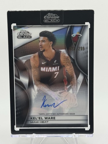 2026 Topps Chrome Black Kel'el Ware Auto Refractor /299 Miami Heat AU-KW NBA