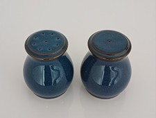 Vintage Denby Blue Salt & Pepper Pots/Shakers