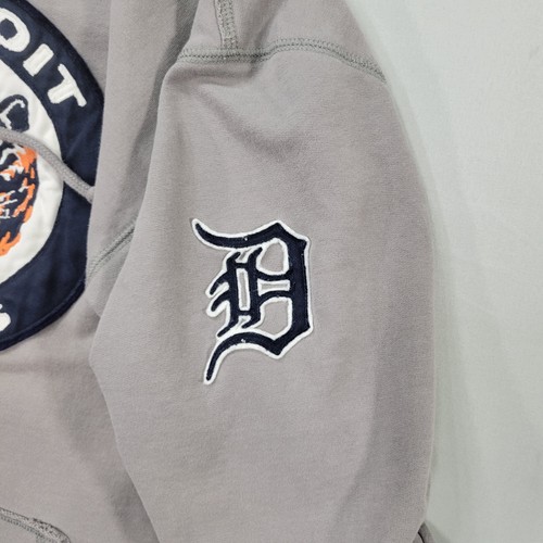 ’47 Brand Detroit Tigers Herren XL grau Hoodie Sweatshirt Retro Logo Baumwolle MLB - Bild 4 von 9