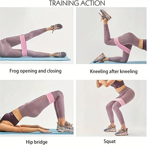 3 Resistance Bands Stretch Exercise Workout Bands for Booty Legs Elastic Pilates - Picture 9 of 15