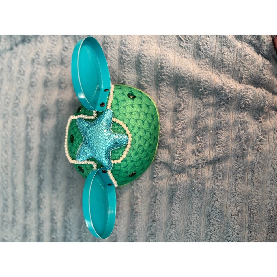 Diadema orejas de Mickey inspirada en Sirena Ariel brillantes estrellas de mar conchas Foto 4 de 4