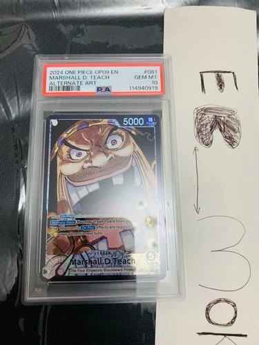 One Piece CCG Marshall.D.Teach Alternate Art OP09-081 PSA 10 Gem Mint